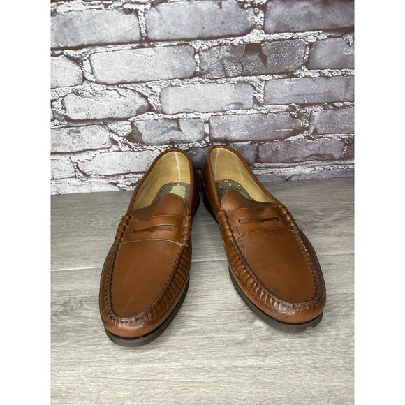 Mephisto Spinnaker Brown Leather Penny Loafers Casual Shoes Men Sz 11.5M US/45EU